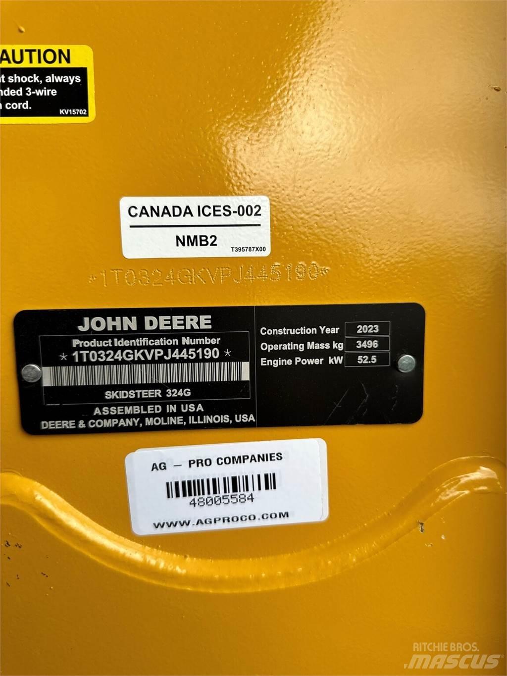 John Deere 324G 滑移装载机