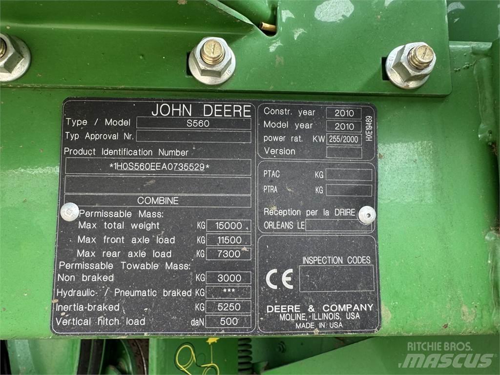 John Deere S560 联合收割机