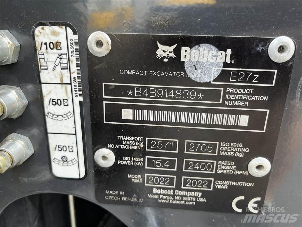 Bobcat E 27z 小型挖掘机