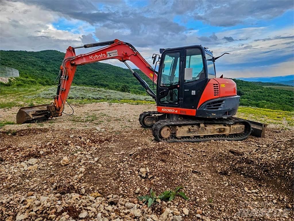 Kubota KX080-4 小型挖掘机