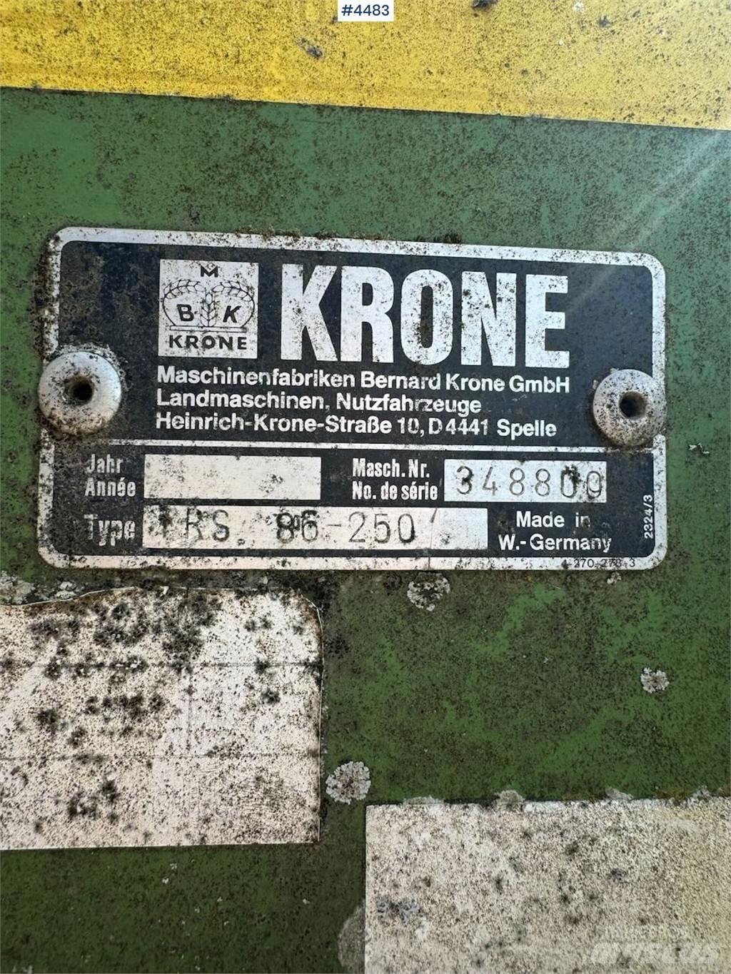 Krone TRS 86 其他耕种机械和配件