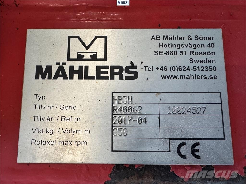 Mählers HR3N 推雪机