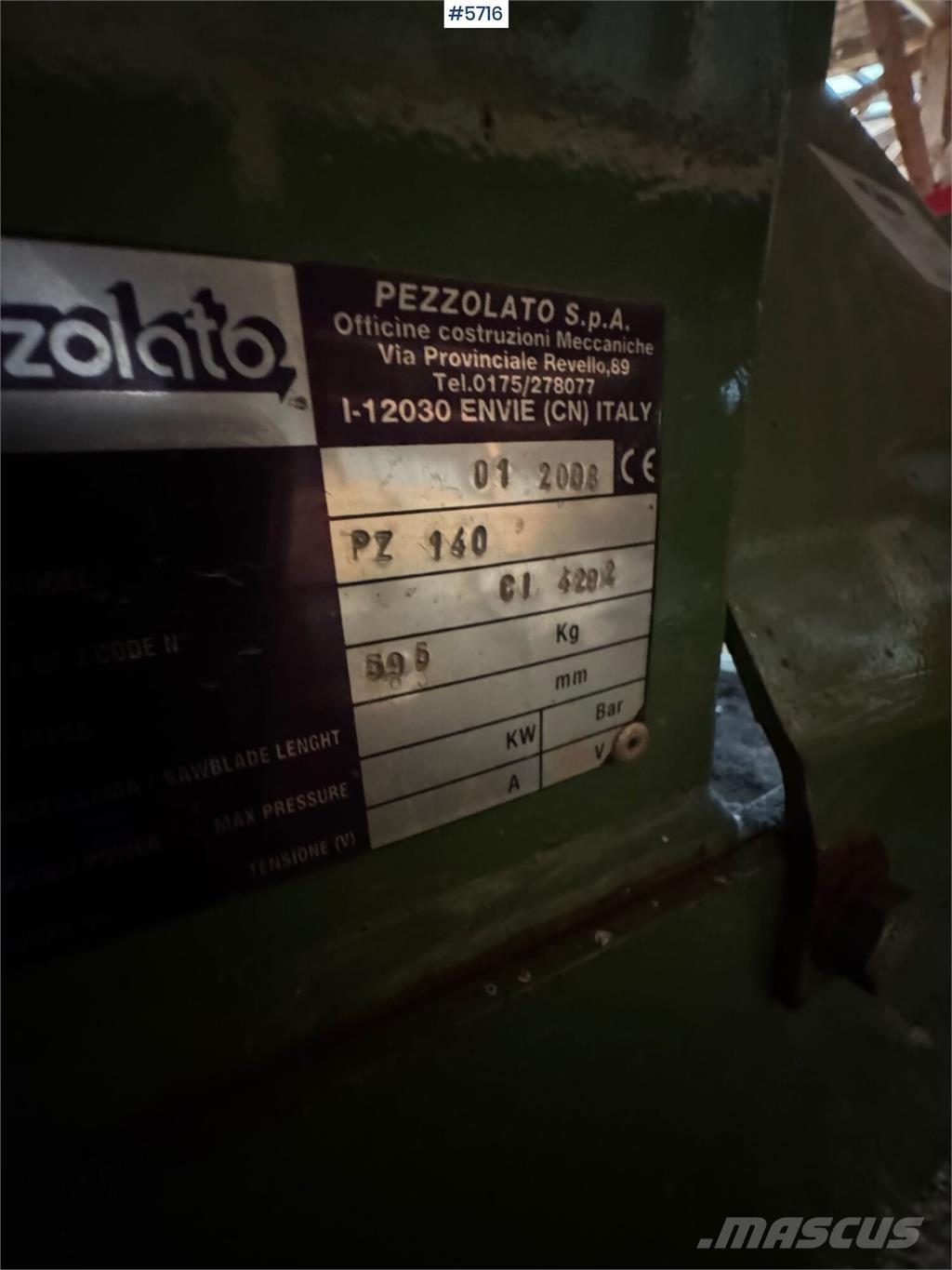 Pezzolato PZ 140 其他组件