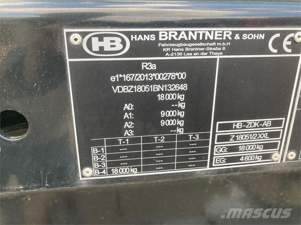 Brantner Z18051/2X 自卸拖车