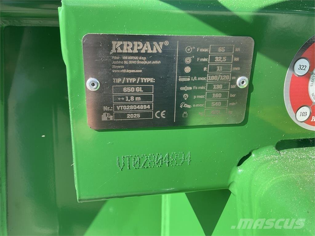 Krpan 650GL 绞车