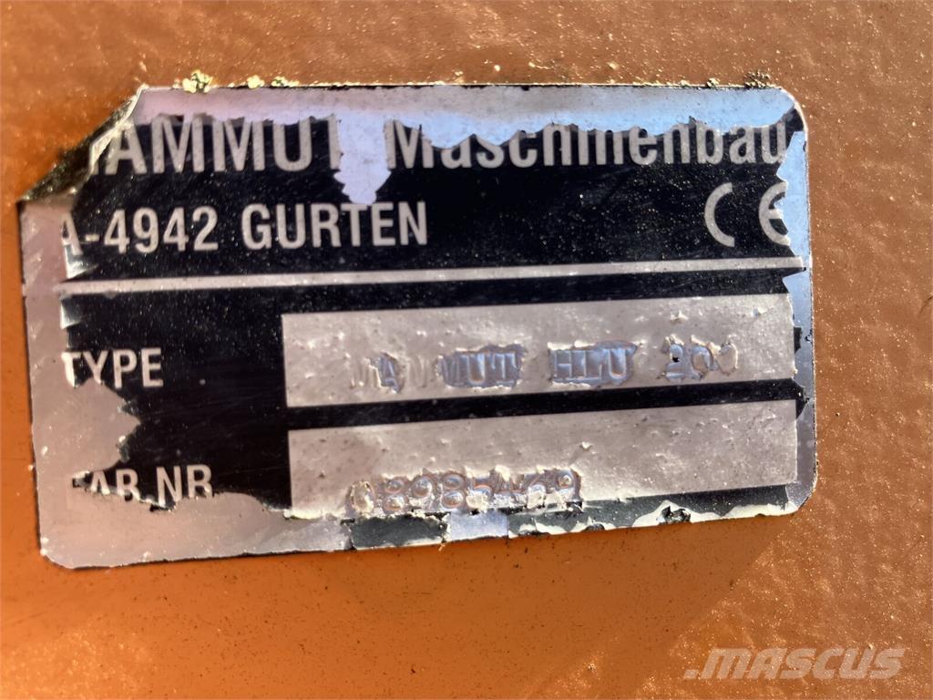 Mammut HLU 200 前装载配件