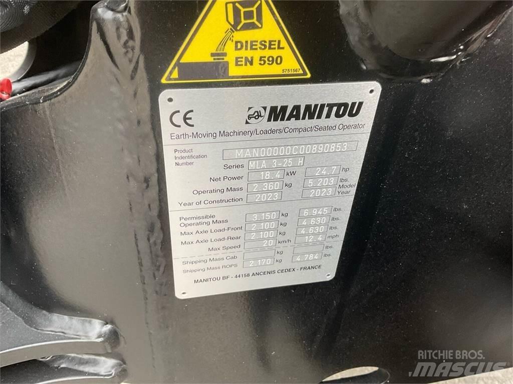 Manitou MLA 3-25 H 前装载和挖掘机