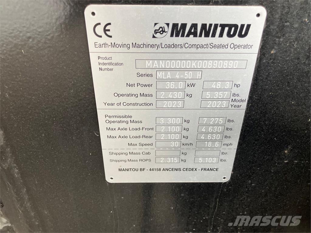 Manitou MLA 4-50 前装载和挖掘机