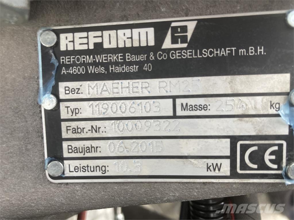 Reform RM 25 Hydro 骑乘式割草机