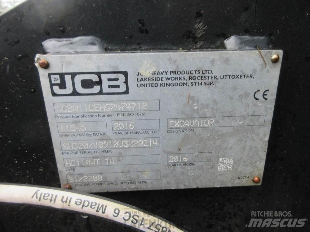JCB Hydradig HD110W 水陆两栖挖掘机