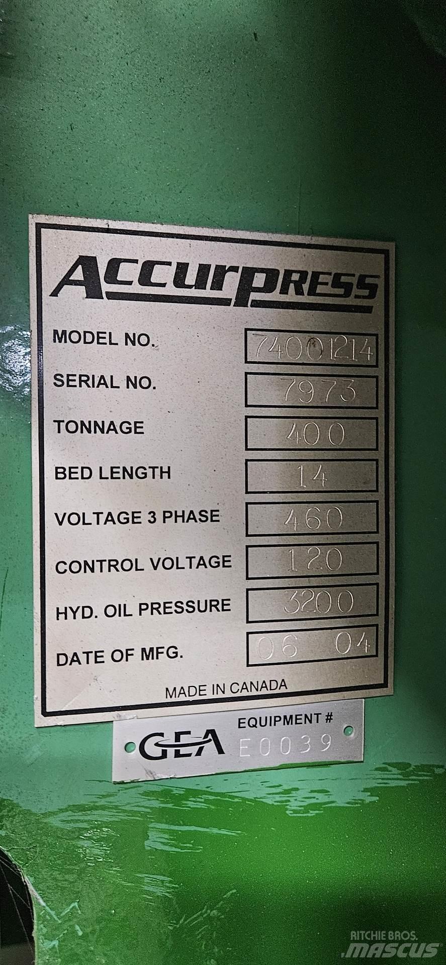  ACCURPRESS 74001214 建筑机械-其他