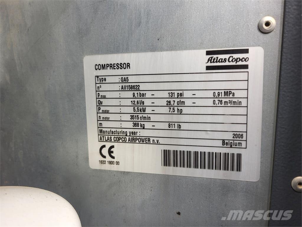 Atlas Copco GA5 压缩机