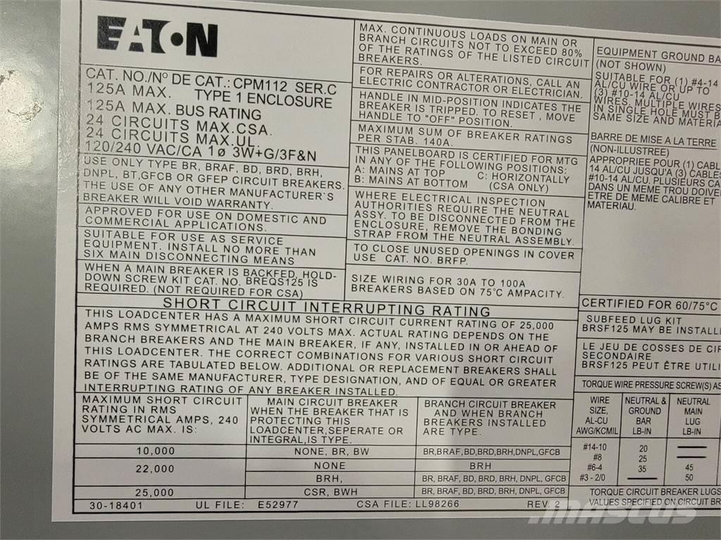 Eaton PM112 建筑机械-其他