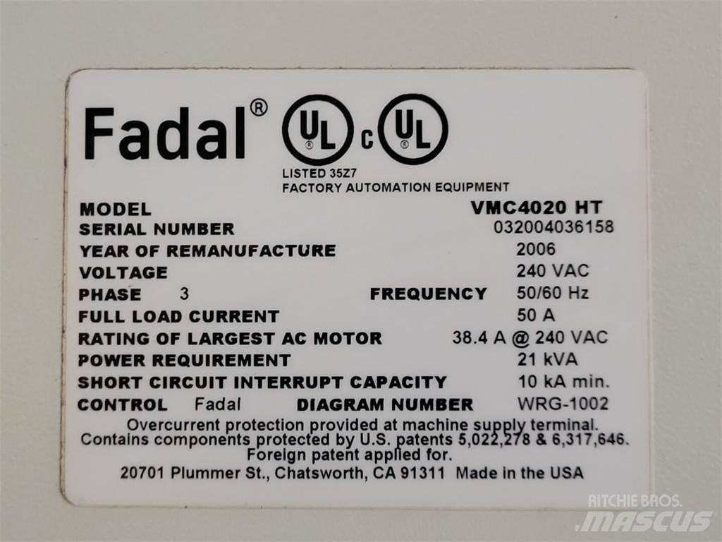  FADAL VMC 4020 HT 建筑机械-其他