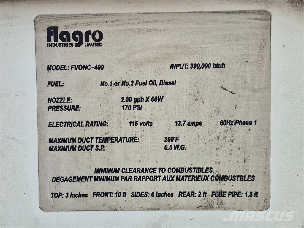 Flagro FVOHC-400 加热和解冻设备