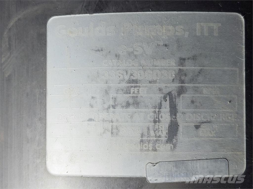  GOULDS 33SV30GD30 水泵