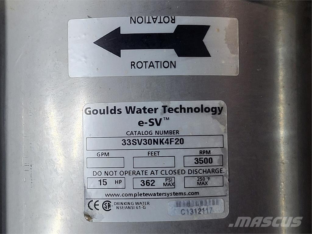  GOULDS 33SV30NK4F20 水泵