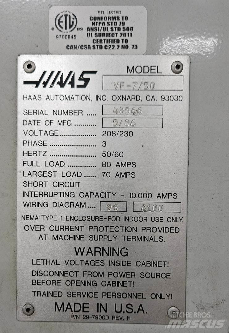 Haas VF-7/50 建筑机械-其他