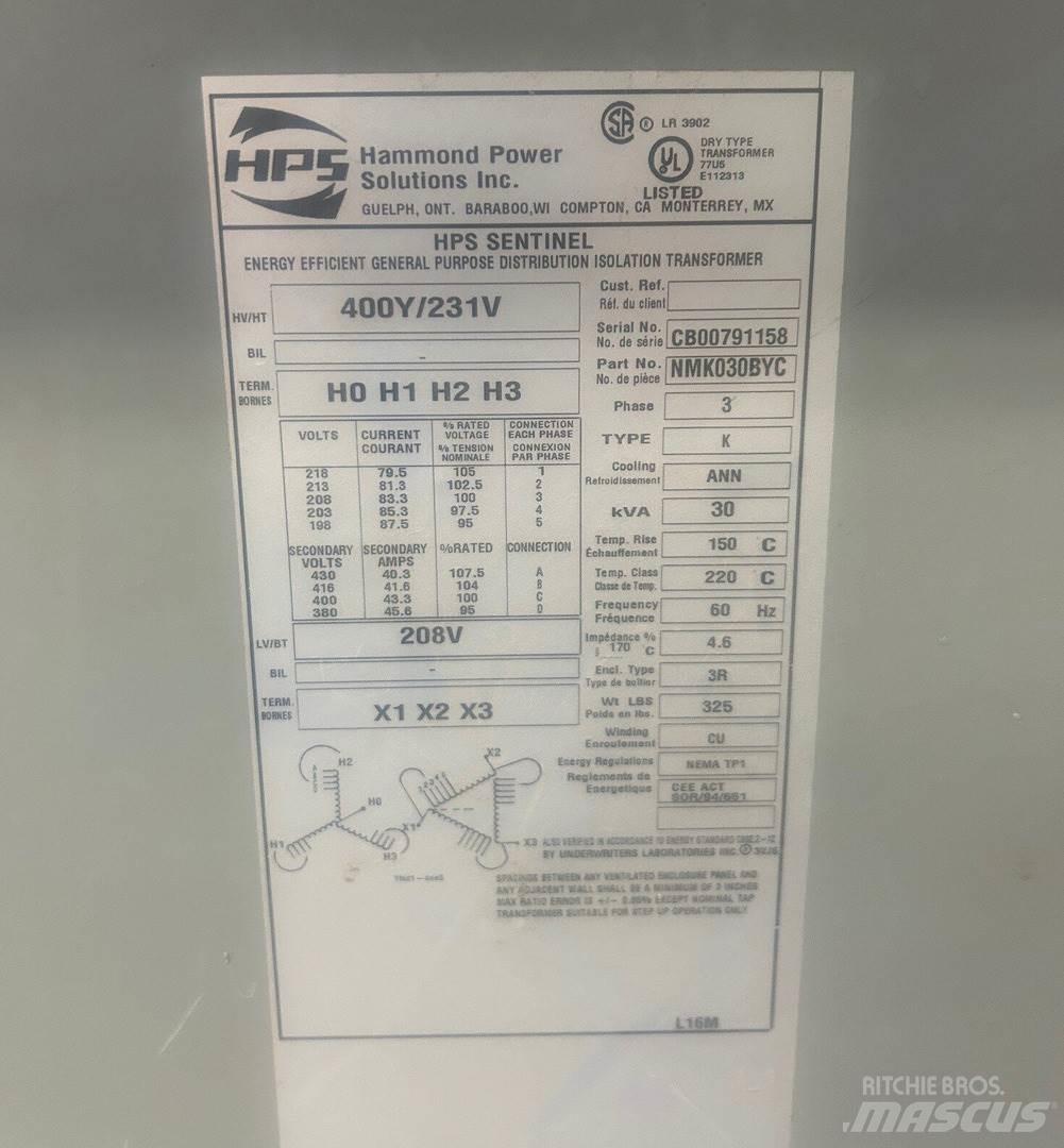  HAMMOND NMK030BYC 建筑机械-其他