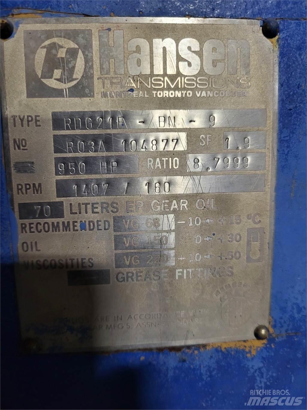 Hansen RDG21F-BN-9 建筑机械-其他