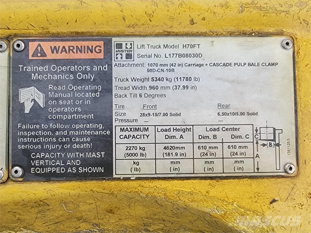 Hyster H70FT 建筑机械-其他