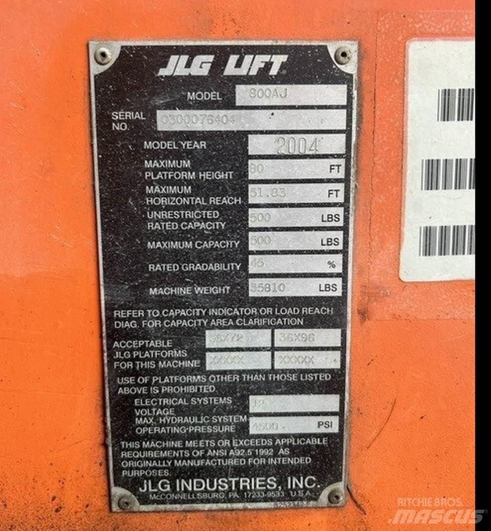 JLG 800AJ 曲臂高空工作平台