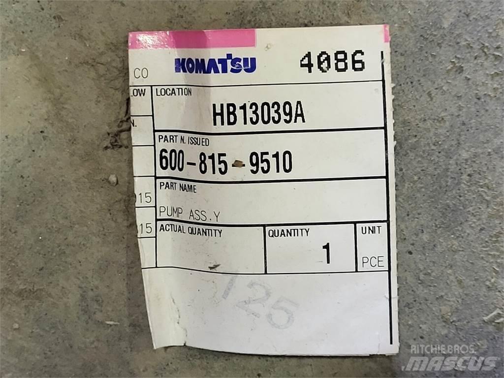Komatsu 600-815-9510 水泵