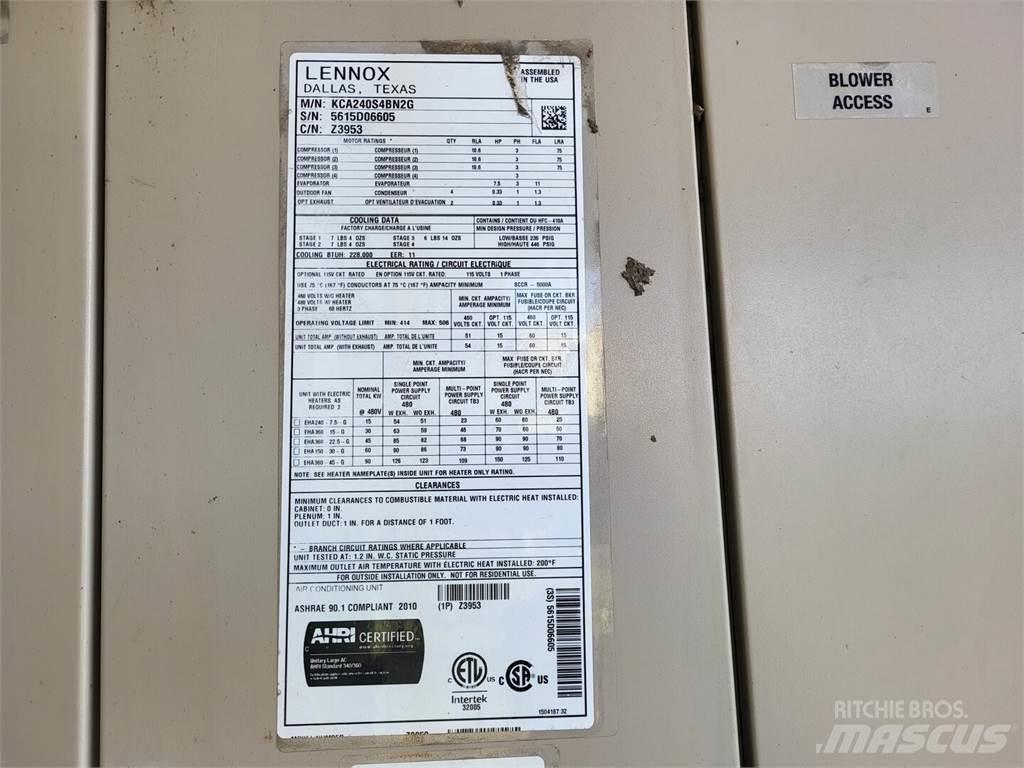  LENNOX KCA240S4BN2G 加热和解冻设备
