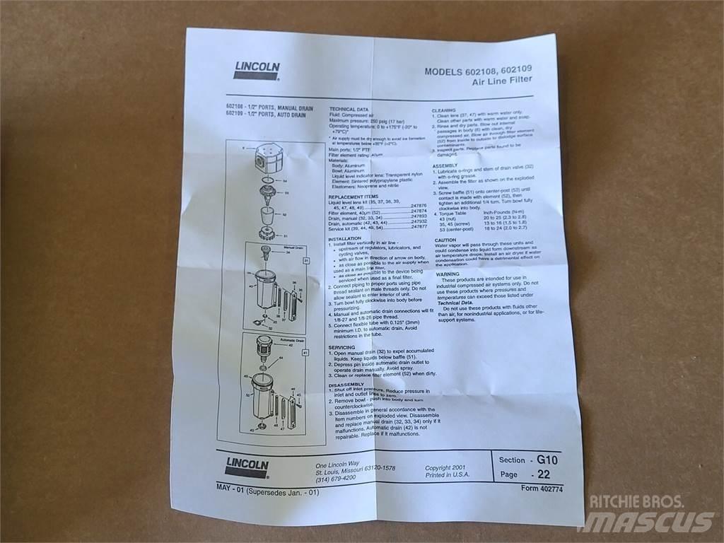 Lincoln 602108 建筑机械-其他