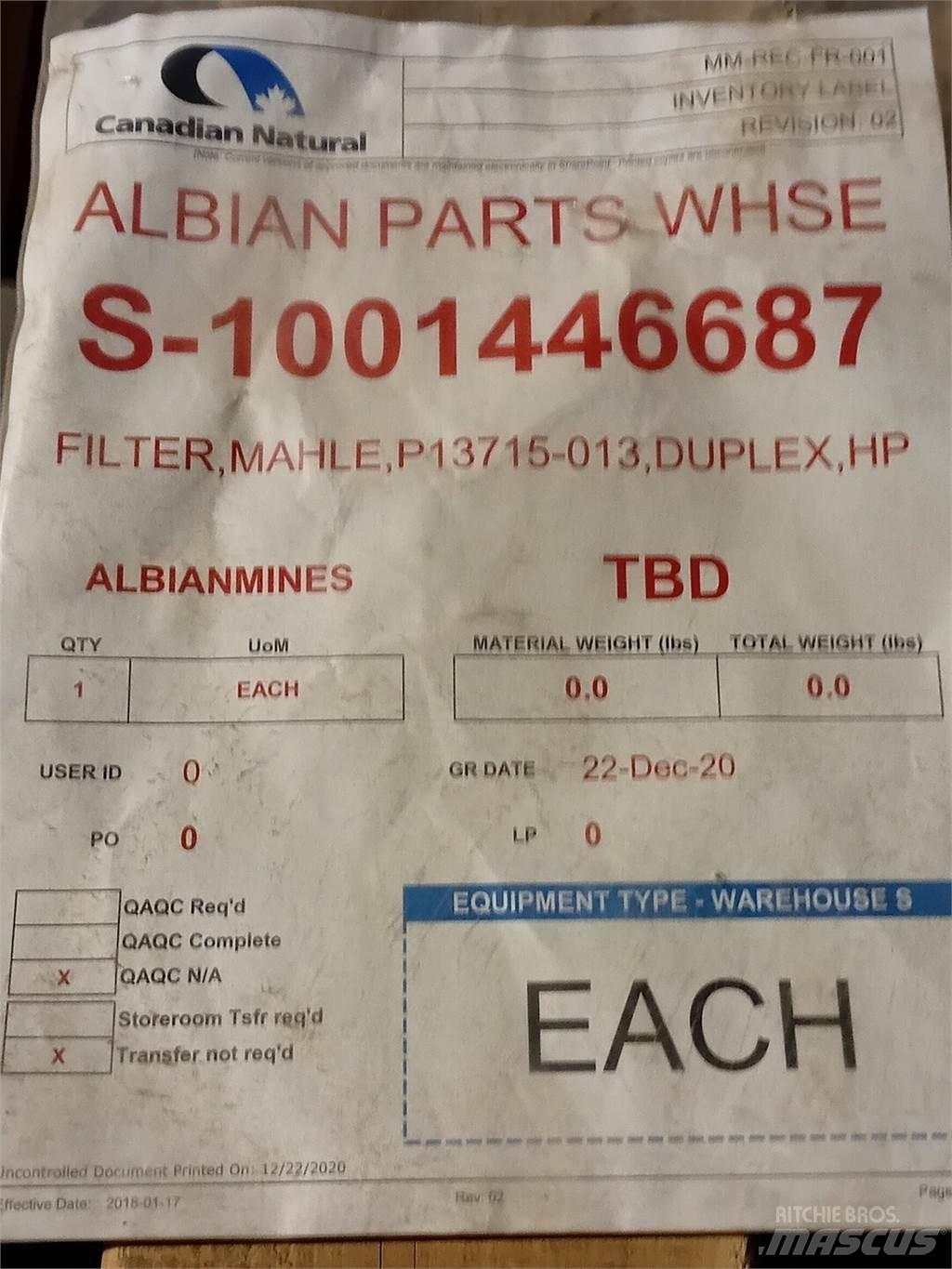  MAHLE Pi 3715-013 建筑机械-其他
