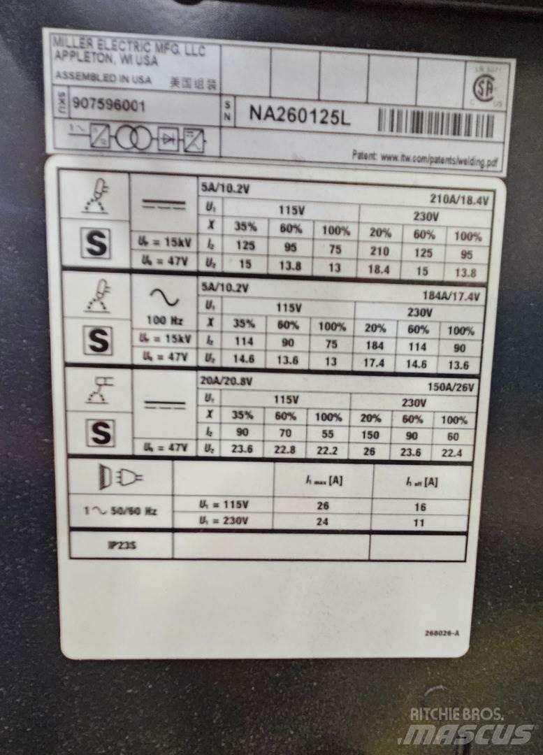 Miller 210 焊接设备