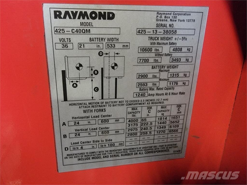 Raymond 425-C40QM 建筑机械-其他