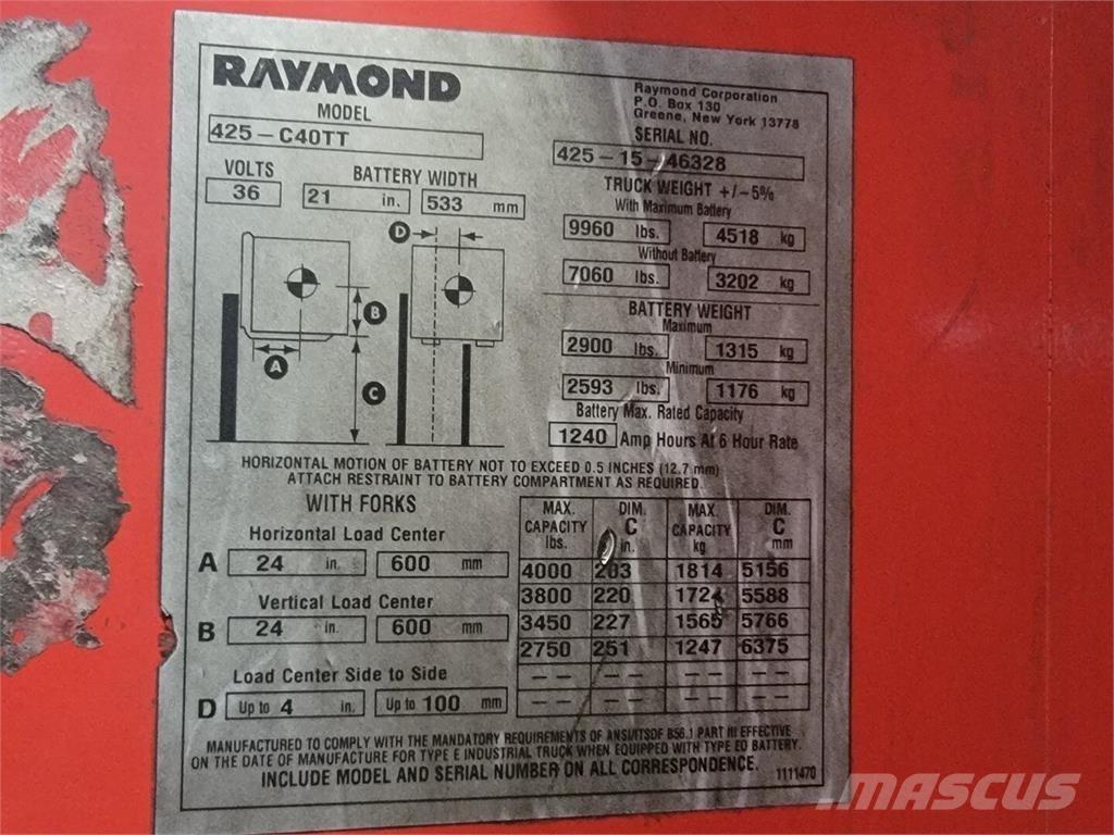 Raymond 425-C40TT 建筑机械-其他