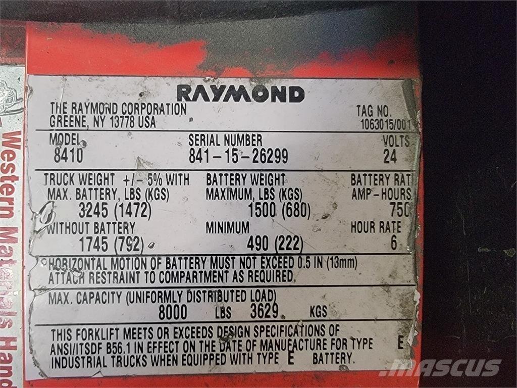 Raymond 8410 建筑机械-其他
