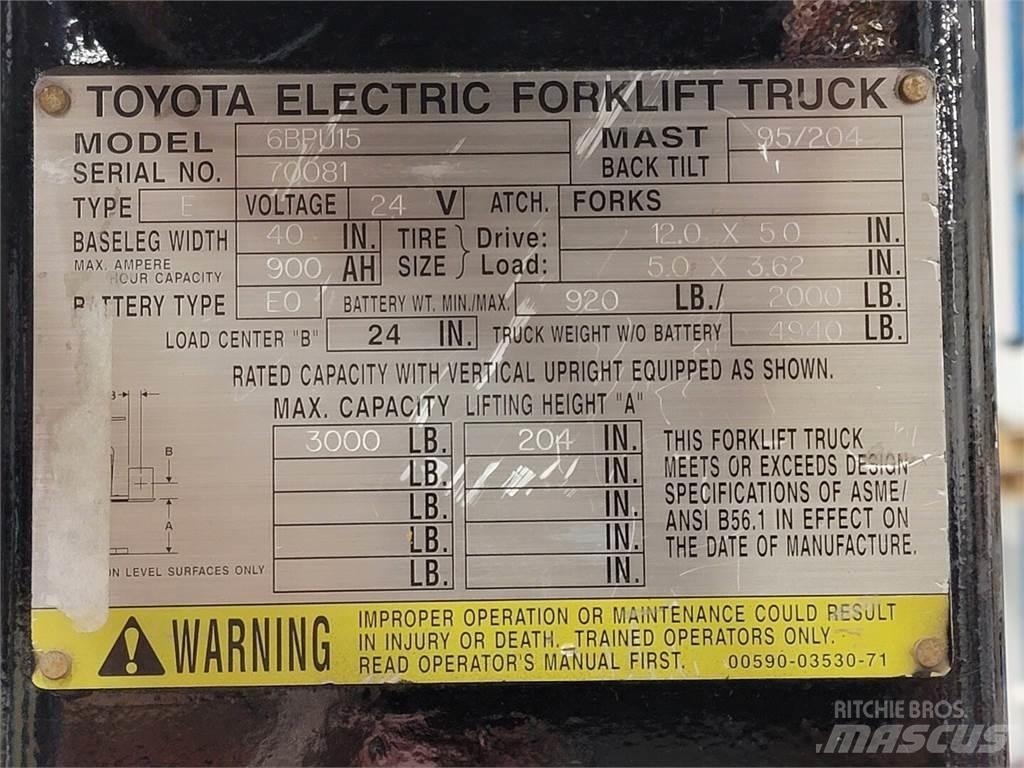 Toyota 6BPU15 建筑机械-其他