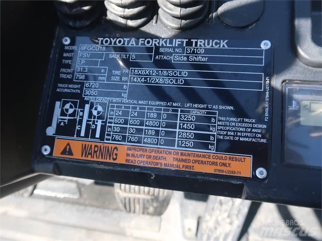Toyota 8FGCU18 建筑机械-其他