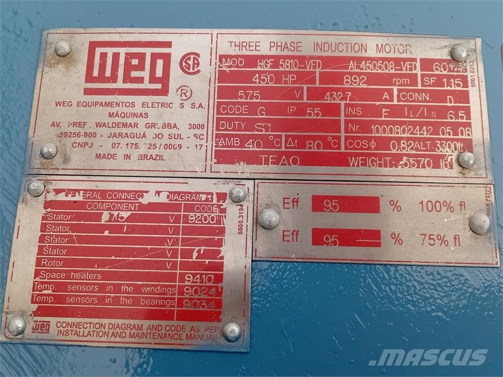  WEG HGF 5810-VFD 工业发动机