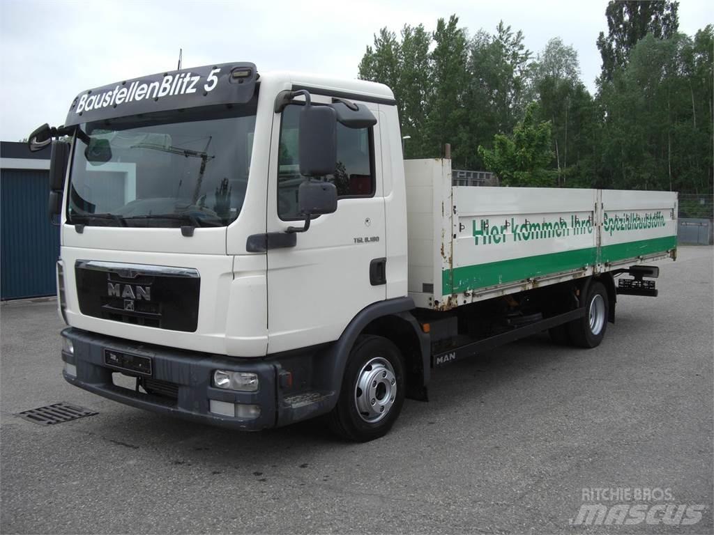 MAN 8180L 平板栏板货车