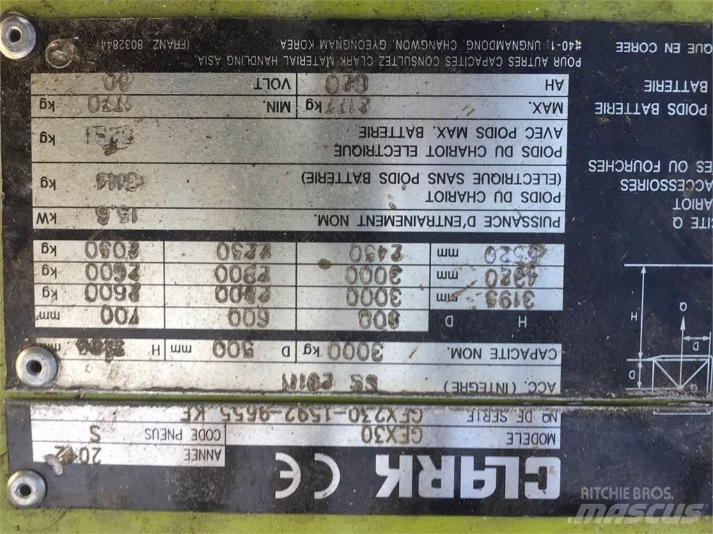 Clark GEX30 其他叉车