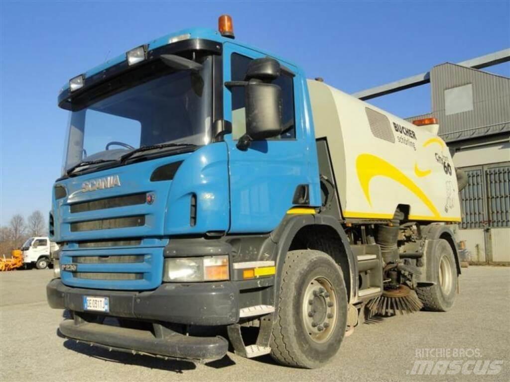 Scania P 230 Bucher 道路清扫车