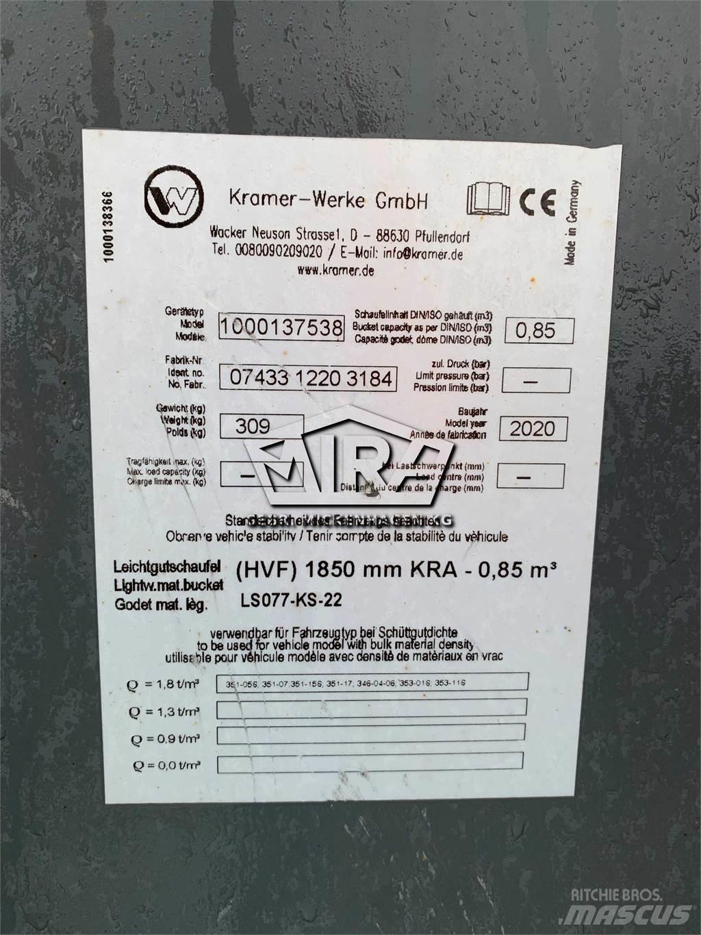 Kramer 1850 mm 挖斗
