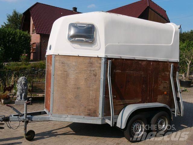  Holz Poly 2 Pferde 动物运输拖车