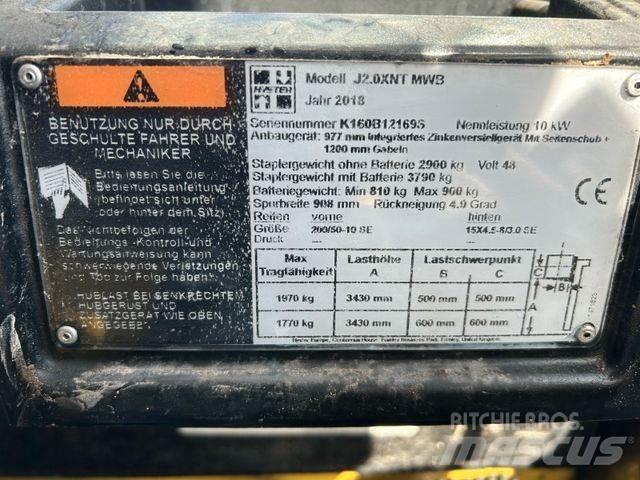 Hyster J2.0XNT MWB 电动叉车