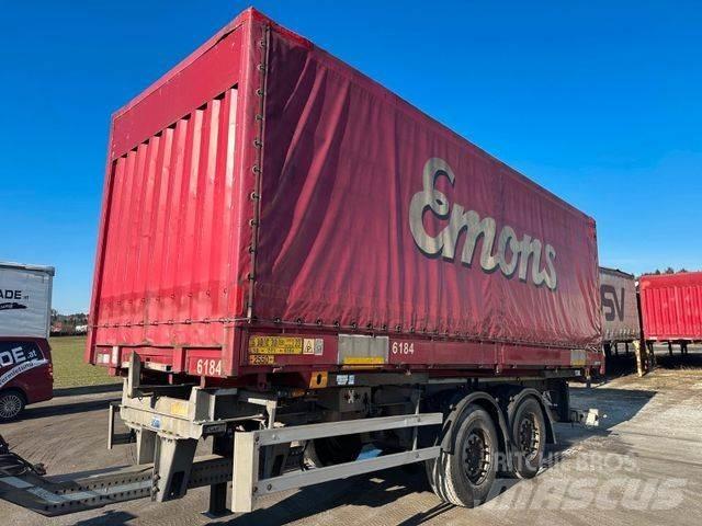 Krone 7,45 Edscha 篷布货车