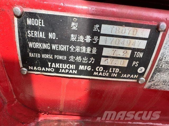 Takeuchi TB070 小型挖掘机