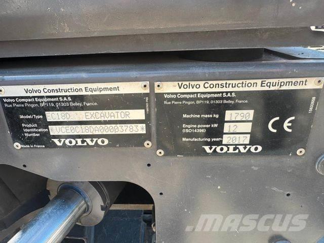 Volvo EC18D 小型挖掘机