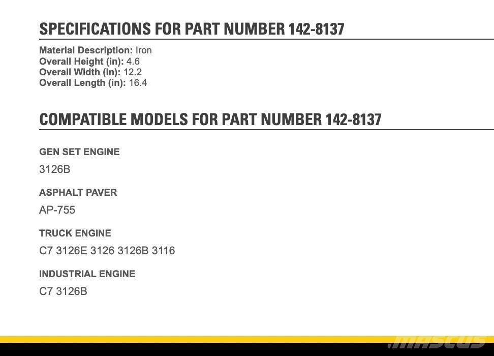 CAT 3126 运输工具-其他