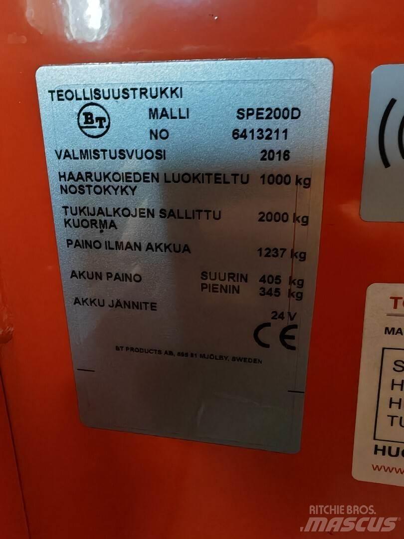 BT SPE200D 其他叉车