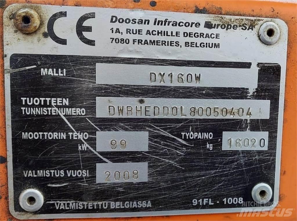 Doosan DX160W 履带挖掘机