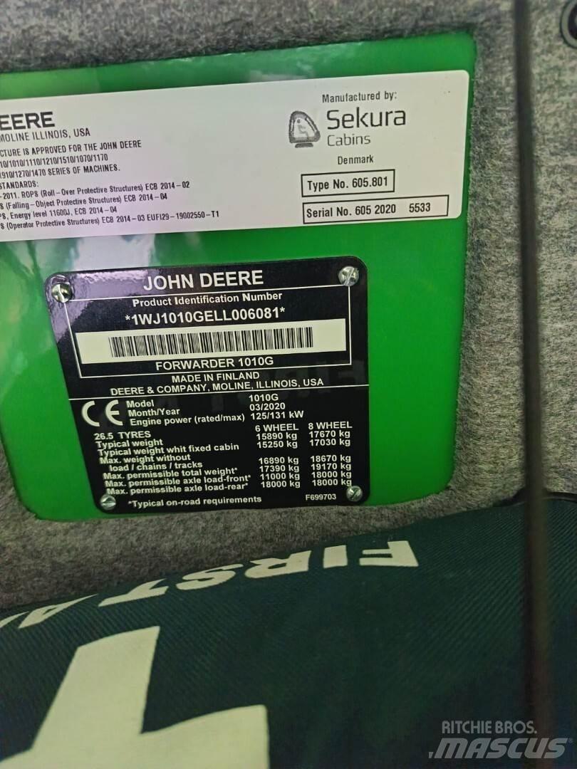 John Deere 1010G 集运机